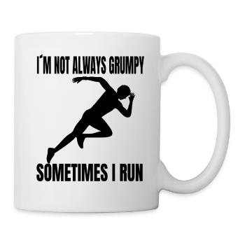 Joggeur, cardio training, course, course, fit, jogging - Mug blanc - blanc - Droite