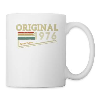 Vintage 1976 Geburtstagsgeschenk - Tasse - Weiß - Rechts