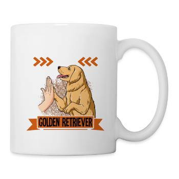 Mich Gibts Nur Mit Golden Retriever - Tasse - Weiß - Rechts