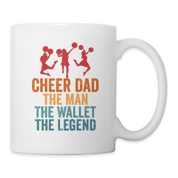Cheer Dad The Man The Wallet The Legend Cheerleadi - Mug - white - Right