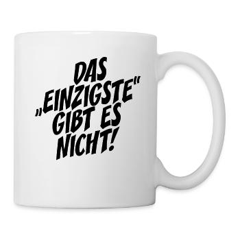 Das Einzigste Gibt Es Nicht Grammatik Germanistik - Tasse - Weiß - Rechts