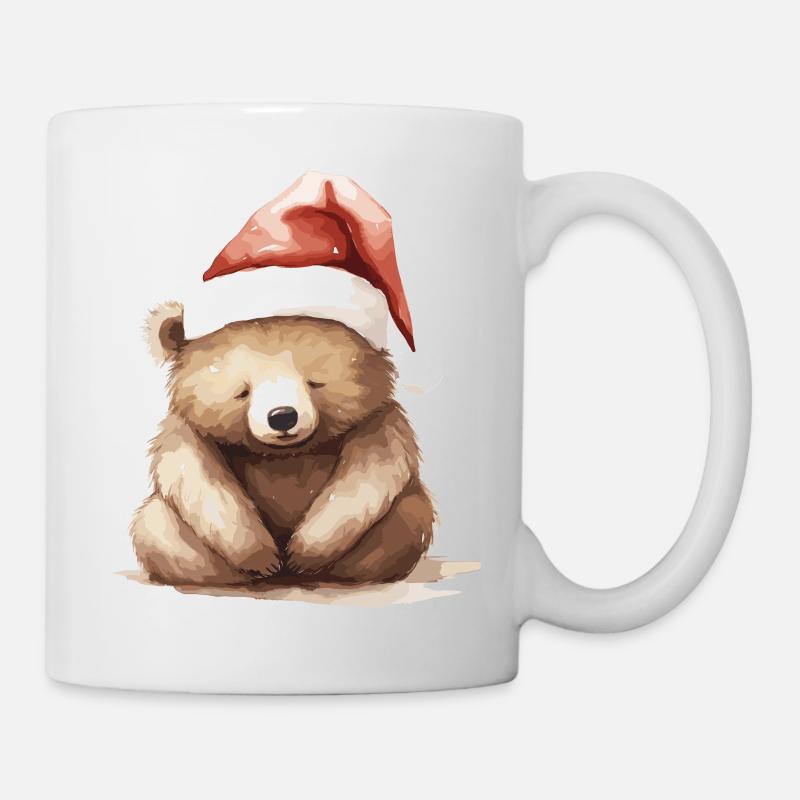 Cuddly bear in winter look! - Mug - white