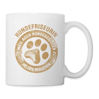 Hundepflege für Hundefriseurin Hundefriseur Groome - Tasse - Weiß - Rechts