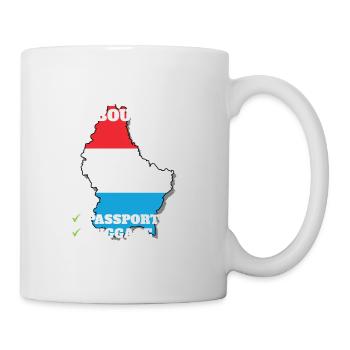 Luxembourg Bound Country Travel Drapeau luxembourgeois - Mug blanc - blanc - Droite