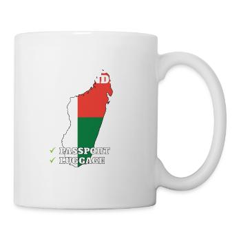 Madagascar Bound Country Travel Malagasy Flag - Mug - white - Right
