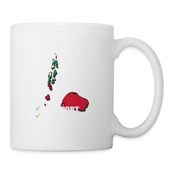 Maldives Bound Country Travel Maldivian Flag - Tasse - Weiß - Rechts