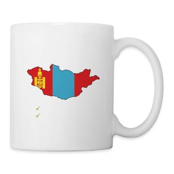 Mongolie Voyage à destination du pays Voyage au drapeau mongol - Mug blanc - blanc - Droite