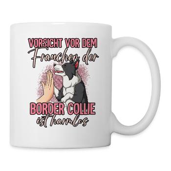 Vorsicht vor dem Frauchen Border Collie - Tasse - Weiß - Rechts