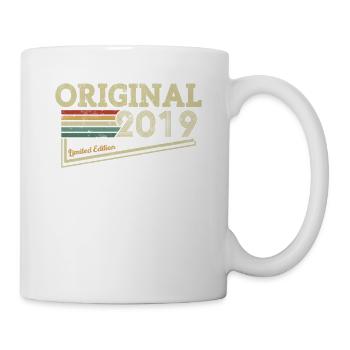 Voyage dans le temps: Vintage Anniversaire 2019 - Mug blanc - blanc - Droite