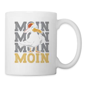 Moin Moin - Tasse - Weiß - Rechts