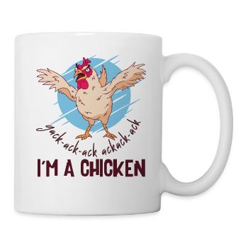 Je suis un poulet - Mug blanc - blanc - Droite