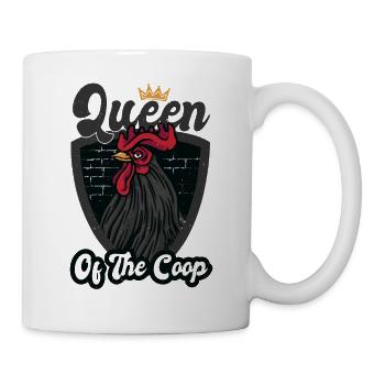 Königin-Hühnerstall - Tasse - Weiß - Rechts