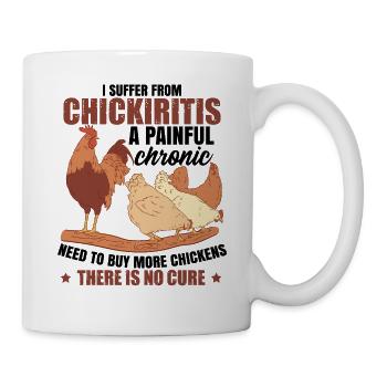 Éleveur de poulets - Mug blanc - blanc - Droite