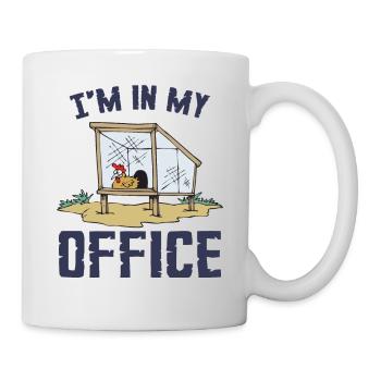 Je suis dans mon bureau - Mug blanc - blanc - Droite