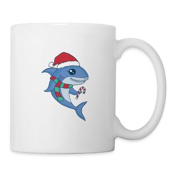 Mama Hai Weihnachtsmann Weihnachten Familie - Tasse - Weiß - Rechts