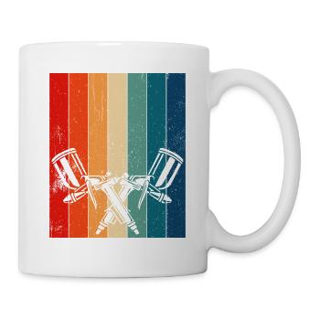 Retro Paint Sprayer Painter - Mug - white - Right