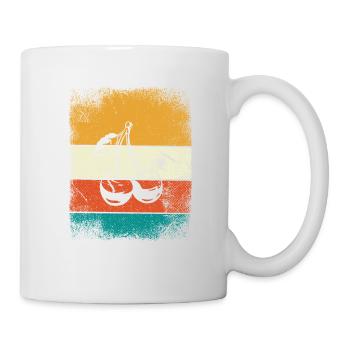 Cherry Retro Fruit Summer Fruits Red Gift - Mug - white - Right