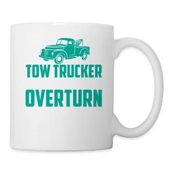 Dépanneuse est mon nom renverser est mon pilote de jeu - Mug blanc - blanc - Droite