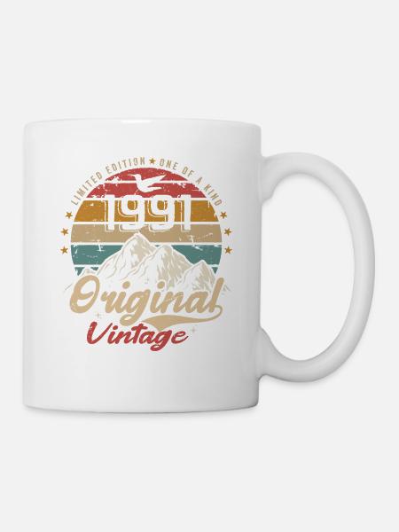 Original Vintage 1991 limitierte Auflage 1991 - Tasse - Weiß