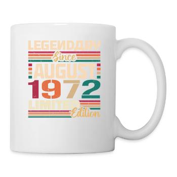 1972 Août Légende de l’anniversaire Août 1972 - Mug blanc - blanc - Droite