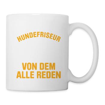 Hundepflege für Hundefriseurin Hundefriseur Groome - Tasse - Weiß - Rechts
