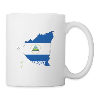 Nicaragua Bound Country Travel Nicaraguan Flag - Tasse - Weiß - Rechts