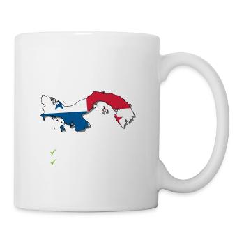 Panama Bound Country Travel Panamanian Flag - Tasse - Weiß - Rechts