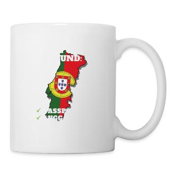 Portugal Bound Country Travel Portuguese Flag - Tasse - Weiß - Rechts