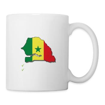 Senegal Bound Country Travel Senegalese Flag - Mug - white - Right