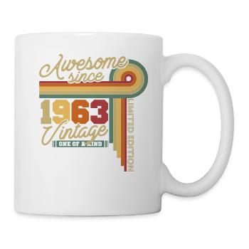 1963 Anniversary Retro, 60 Years - Mug - white - Right