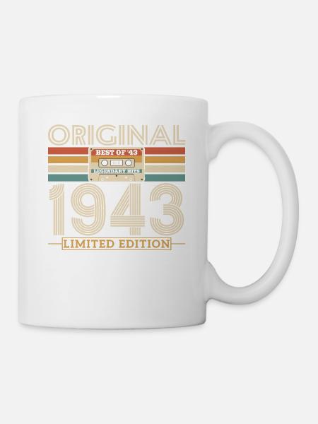 1943 Jubiläums-Retro Limited Edition - Tasse - Weiß
