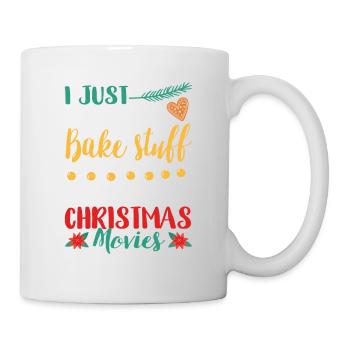 I just want to bake and watch Christmas movies - Mug - white - Right