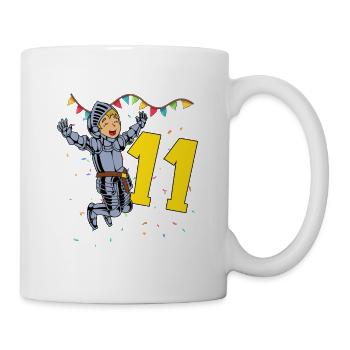 Avec Ritter - Jungs Geburtstag 11 Jahre - Mug blanc - blanc - Droite