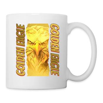 Eagle Head Gold Bird of Prey Bird Animal Nature - Mug - white - Right