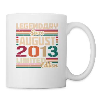 2013 Août Anniversaire Légende Août 2013 - Mug blanc - blanc - Droite