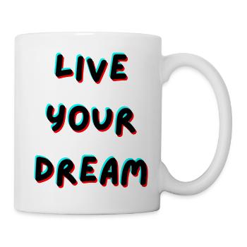 Vivez votre rêve - Mug blanc - blanc - Droite