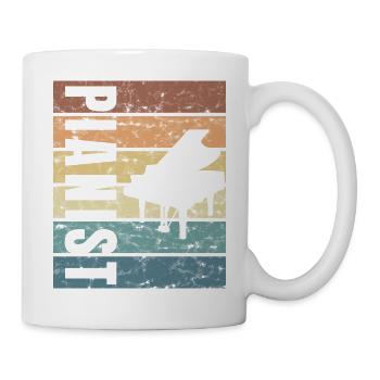 Piano Player Piano Player Grand Piano Musician Art - Mug - white - Right