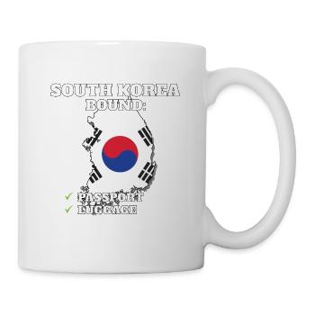 South Korea Bound Country Travel South Korean - Tasse - Weiß - Rechts