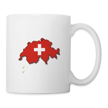 Switzerland Bound Country Travel Swiss Flag - Mug - white - Right