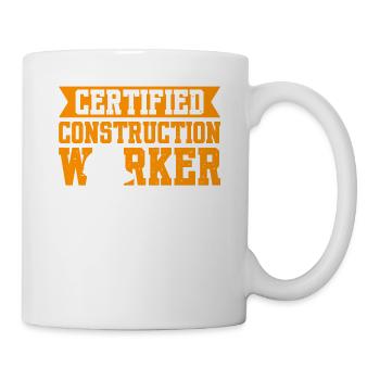 Certified Construction Worker - Mug - white - Right