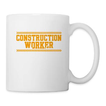 My Favorite Construction Worker Calls Me Mother - Tasse - Weiß - Rechts