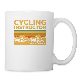 Vintage Cycling Instructor Sonderedition - Tasse - Weiß - Rechts