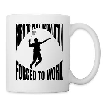Badminton badminton fan badminton équipe de badminton - Mug blanc - blanc - Droite