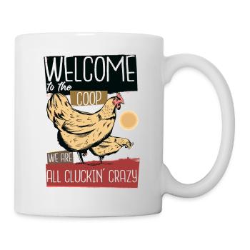 Poulailler Éleveur Élevage Poule - Mug blanc - blanc - Droite