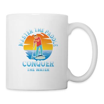 Master The Paddle, Conquer The Water. Stand Up Pad - Mug - white - Right