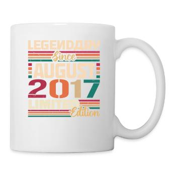2017 août anniversaire légende août 2017 - Mug blanc - blanc - Droite