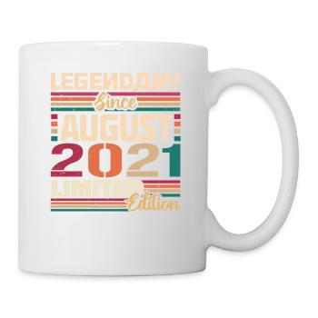 2021 August Geburtstag Legende August 2021 - Tasse - Weiß - Rechts
