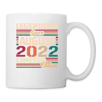 2022 August Geburtstag Legende August 2022 - Tasse - Weiß - Rechts