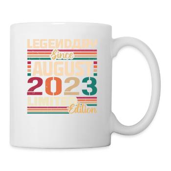 2023 August Geburtstag Legende August 2023 - Tasse - Weiß - Rechts