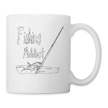 ACCRO À LA PÊCHE - Mug blanc - blanc - Droite